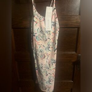 Athleta Infinity Dress with Pink and Blue Floral Pattern, NWT, Size XL